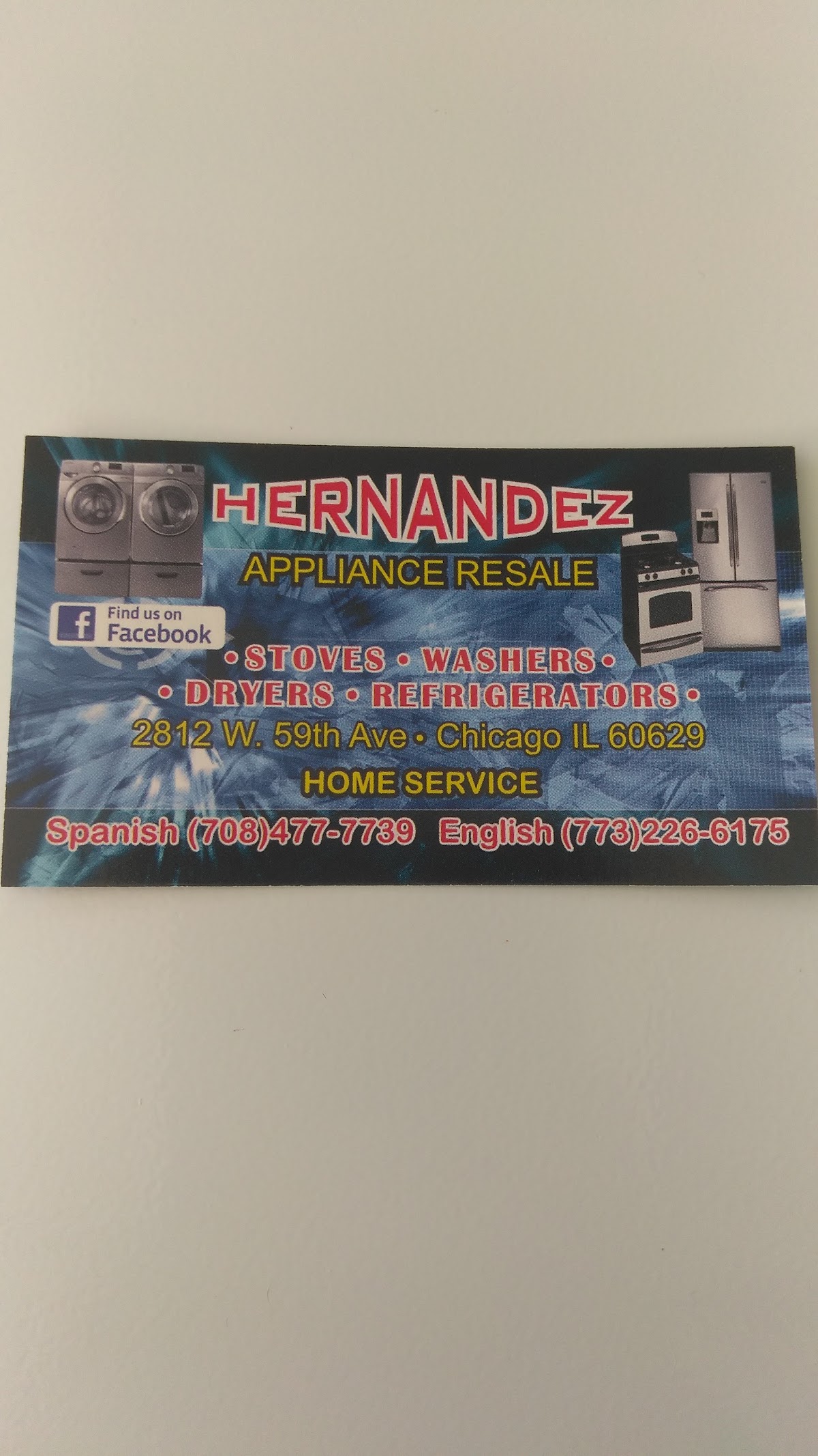 Hernandez Appliance Resale
