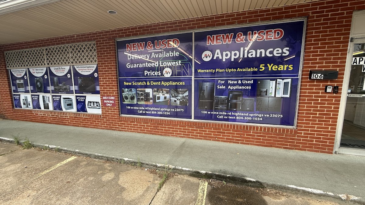 Appliance Worlds RVA - New & Used Appliances Highland Springs