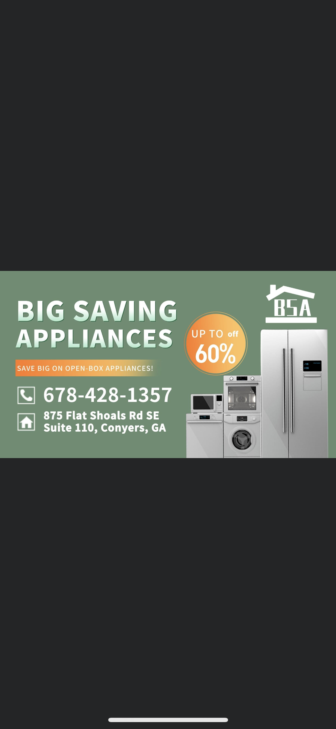 Big Saving Appliances Conyers